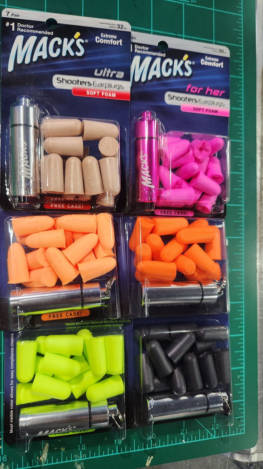 MACK&#39;S 7-PAIR EAR PLUGS WITH TRAVEL CASE