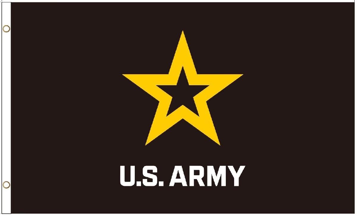 2x3 EMBROIDERED ARMY STAR