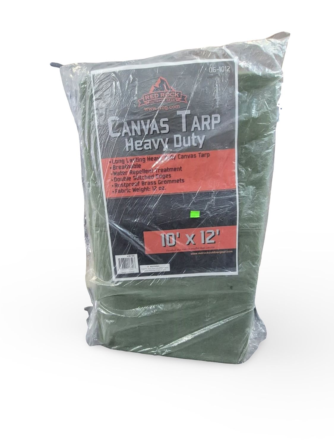 10x12 HEAVY DUTY CANVAS TARP