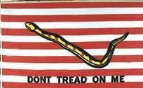 3&#39; X 5&#39; 2 SIDED DON&#39;T TREAD ON ME NAVY JACK FLAG