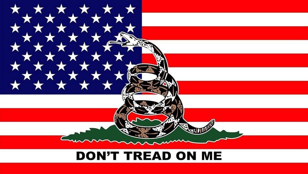 3&#39; X 5&#39; USA POLY W/GADSEN FLAG - Don&#39;t Tread On Me