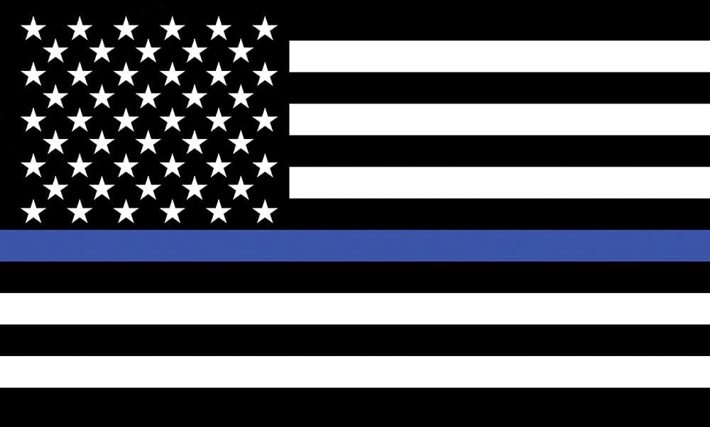 2X3 POLY THIN BLUE LINE