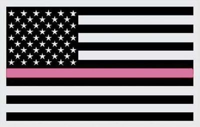 3X5 EMBROIDERED PINK LINE FLAG
