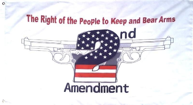 3X5 RED WHITE BLUE 2ND AMENDMENT