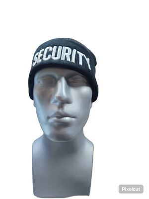SECURITY KNIT CUFF CAP BLACK
