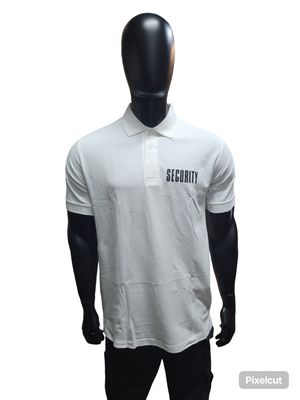 Pudala White Security Polo