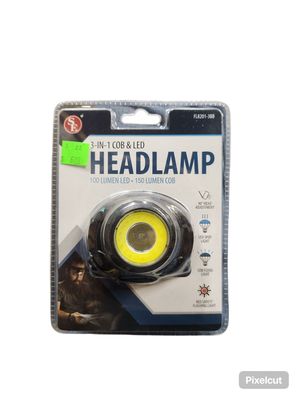 3 in 1 Black Headlamp