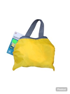 Yellow Collapsible Duffle Bag