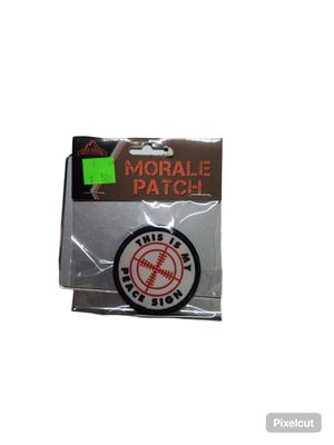this is my peace sign patch velcro