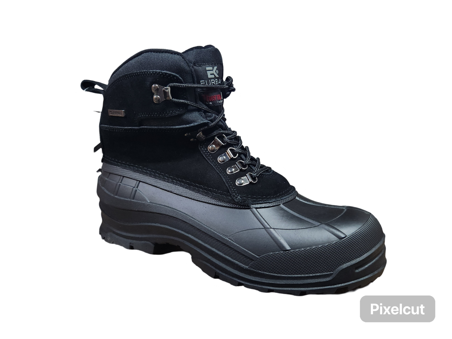 Eurbak Men's 7" Black Snow Boots