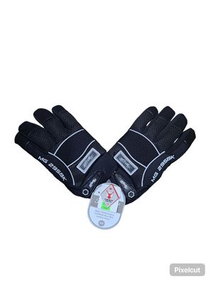 Hyper-Fit Suede Deerskin With Black Cool Mesh Mechanic Glove