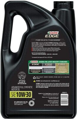 Castrol EDGE® 10W-30 Full Synthetic Motor Oil 5 Quart