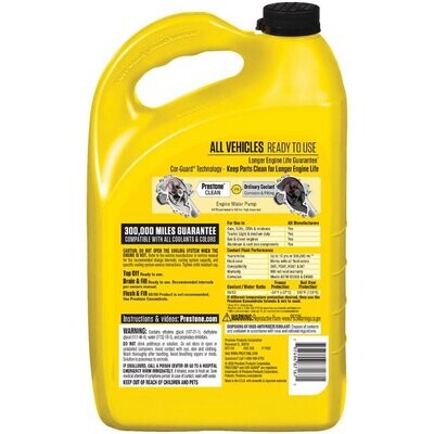 ​Prestone All Vehicles - 10yr/300k mi - Antifreeze+Coolant (1 Gal - Ready to Use)
