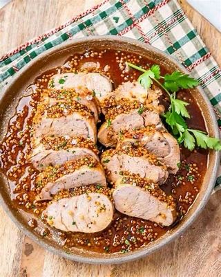 Wednesday December 17th - Honey Mustard Pork Tenderloin with Bacon &amp; Jack Cheese