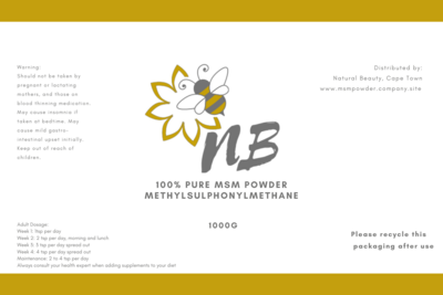 1kg Pure MSM Powder