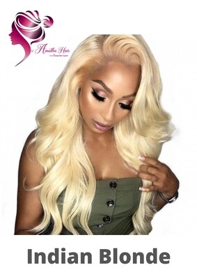 Indian Blonde combo 3 bunldes and 1 closure