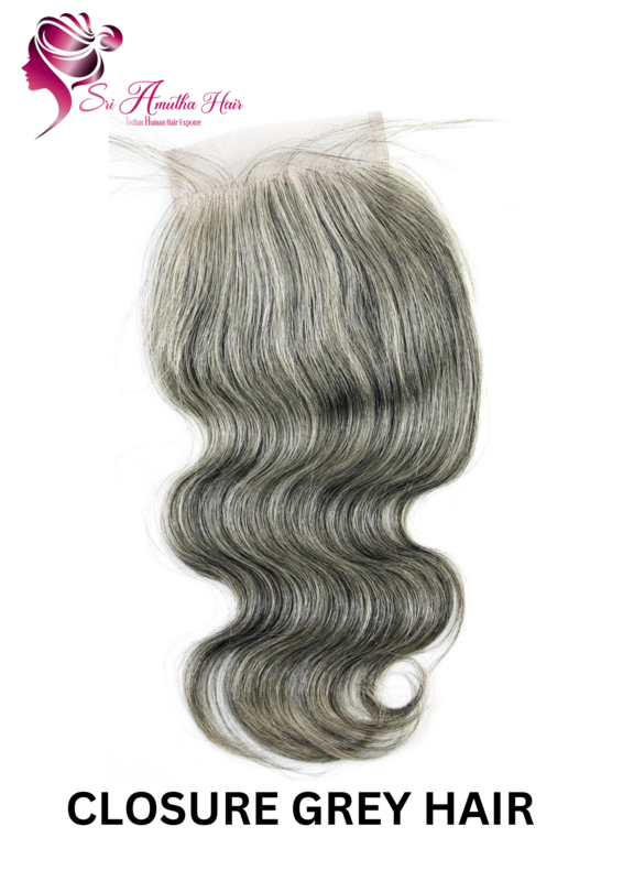 Grey Indian Handmade Closure ( 5X5 , 4X4 )
