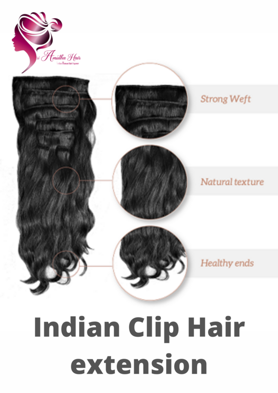 Indian Clip Hair Extension curly