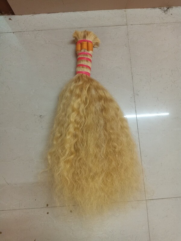 BULK / BRAIDING /  BLEACHED BLONDE ( 100GRAM )