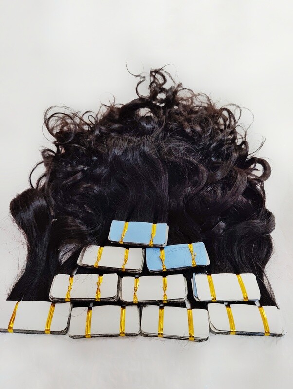 Indian Body wavy Tape  Hair extension