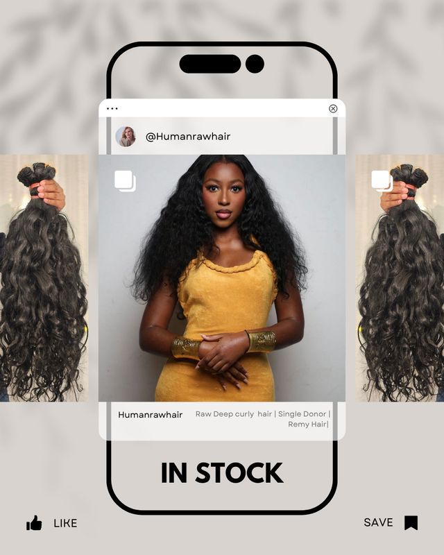 Raw Deep curly Machine weft