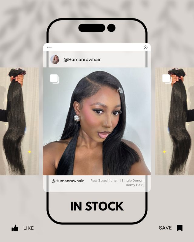 Raw straight Machine weft