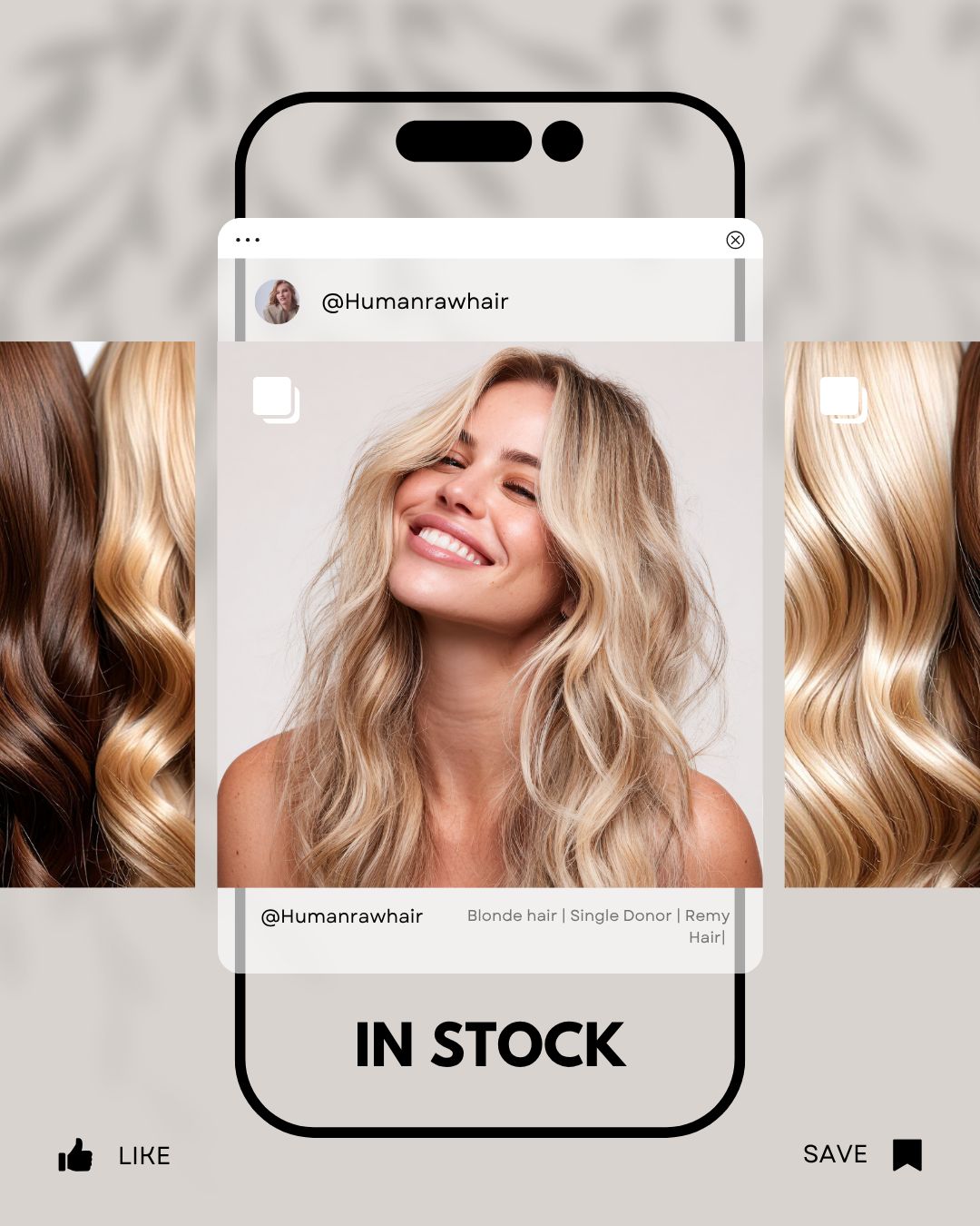 Raw Blonde #613 Machine Weft Hair Extensions | Straight, Wavy &amp; Curly  | 100% Human Hair | Wholesale &amp; Retail