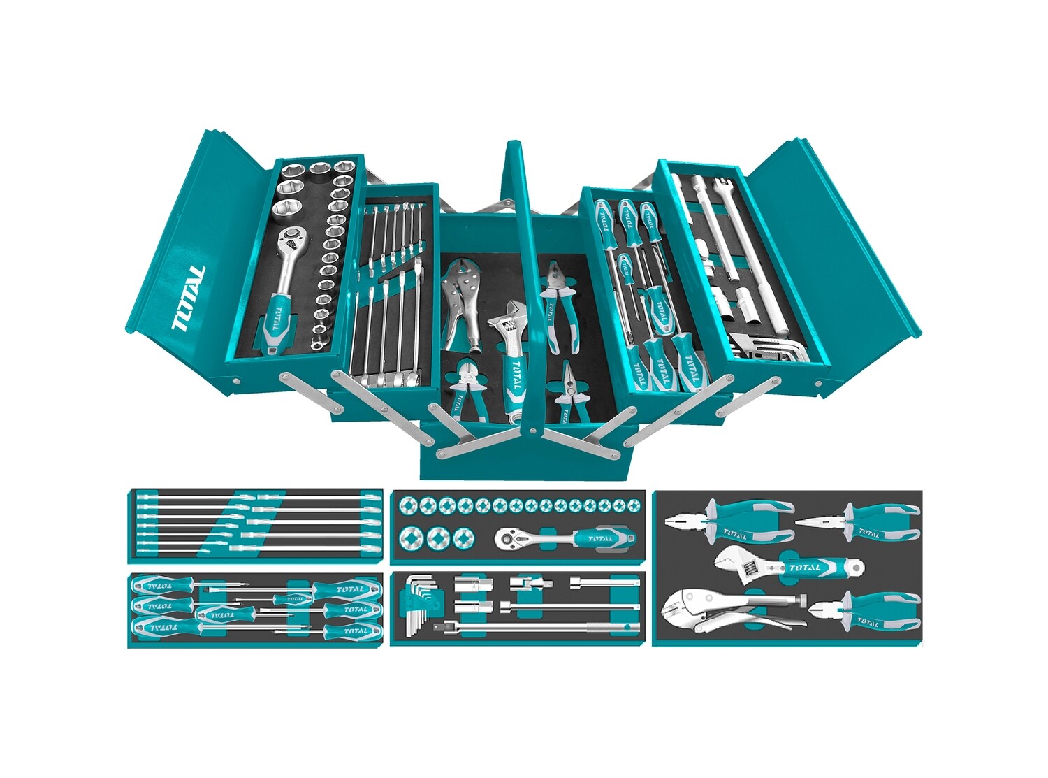 Total 59 Pcs Tool Chest Set- THTCS12591