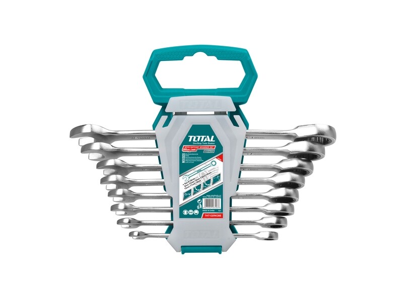 Total 8 Pcs Ratchet Spanner Set- THT102RK086