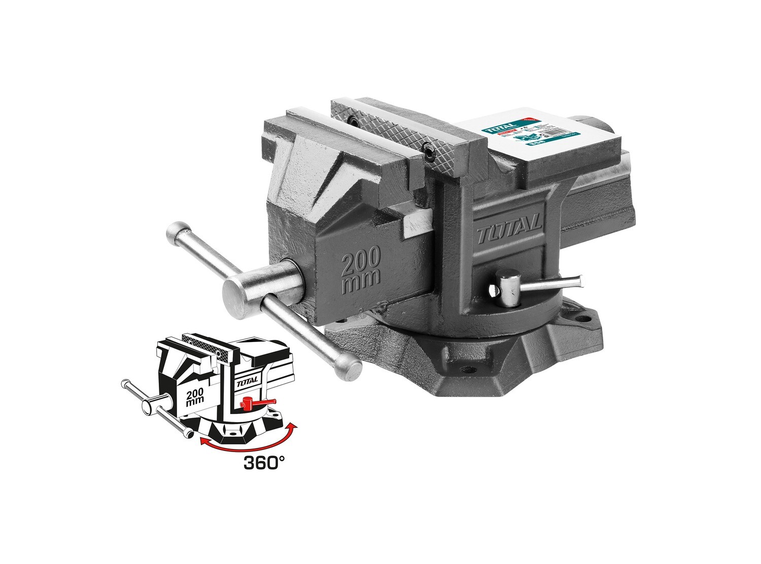 Total Bench Vice 8" - THT6186