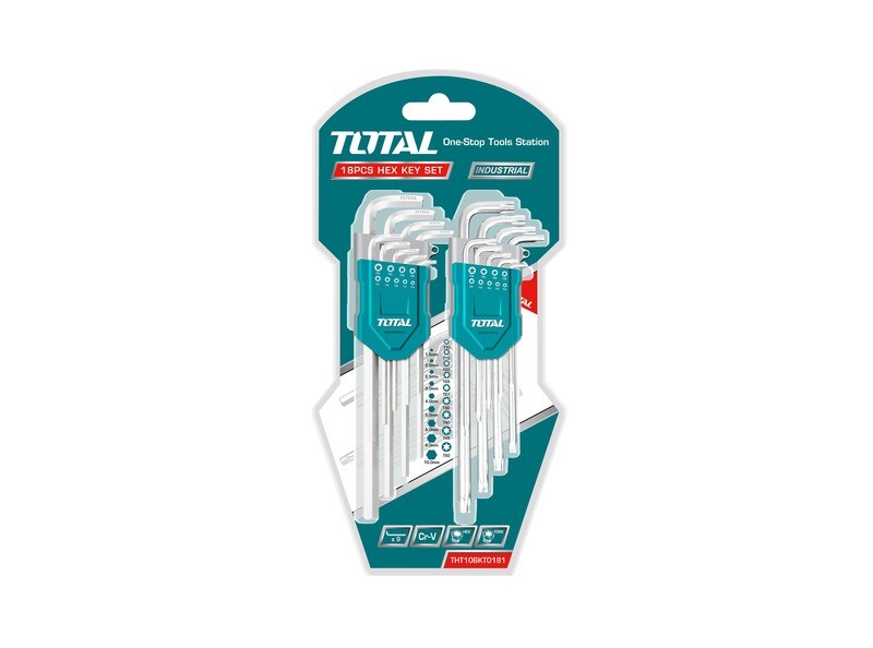 Total Hex Key And Torx Key Set- THT106KT0181