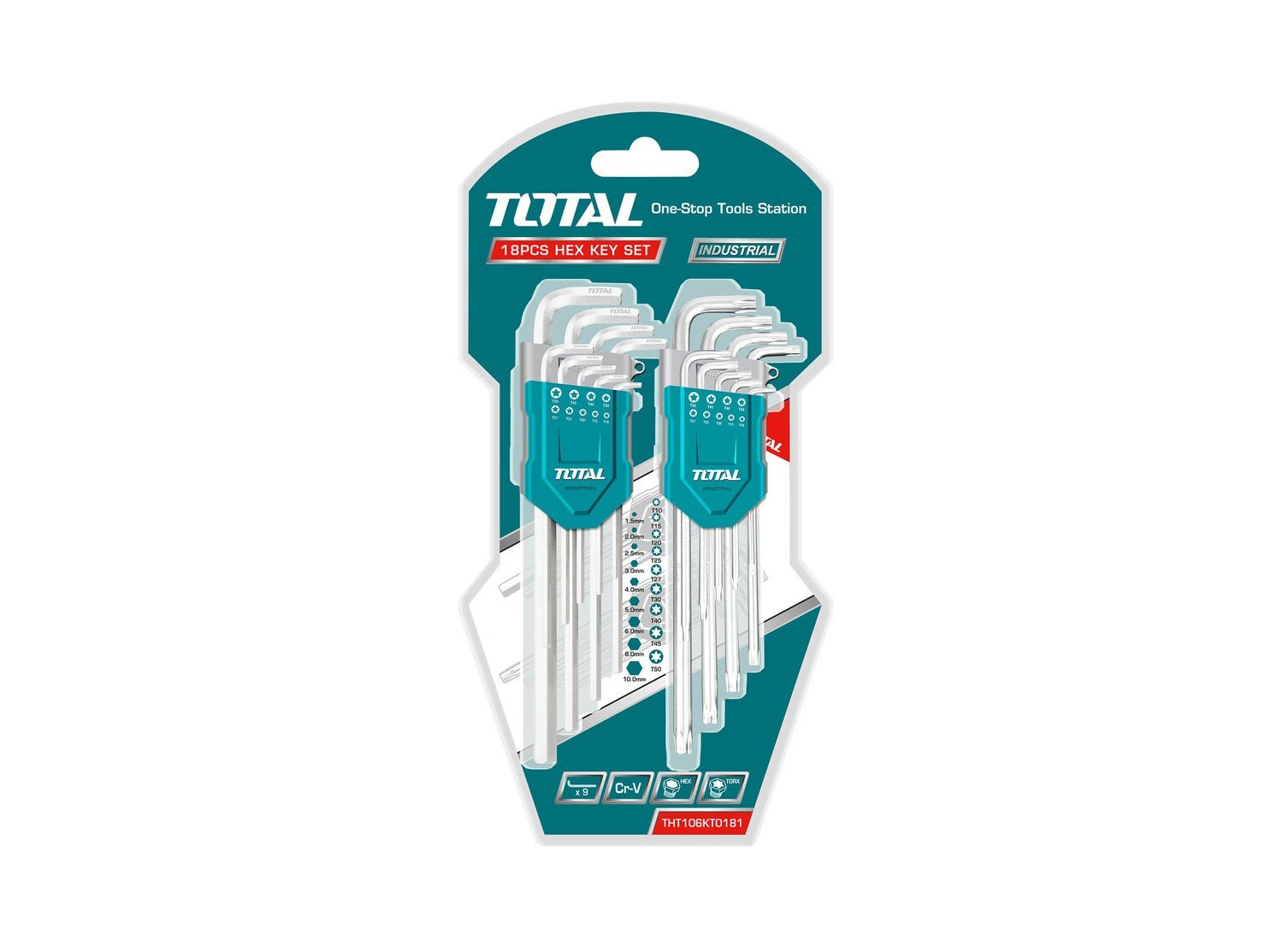 Total Hex Key And Torx Key Set- THT106KT0181