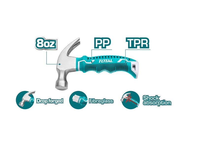 Total Mini Claw Hammer- THTM7386D