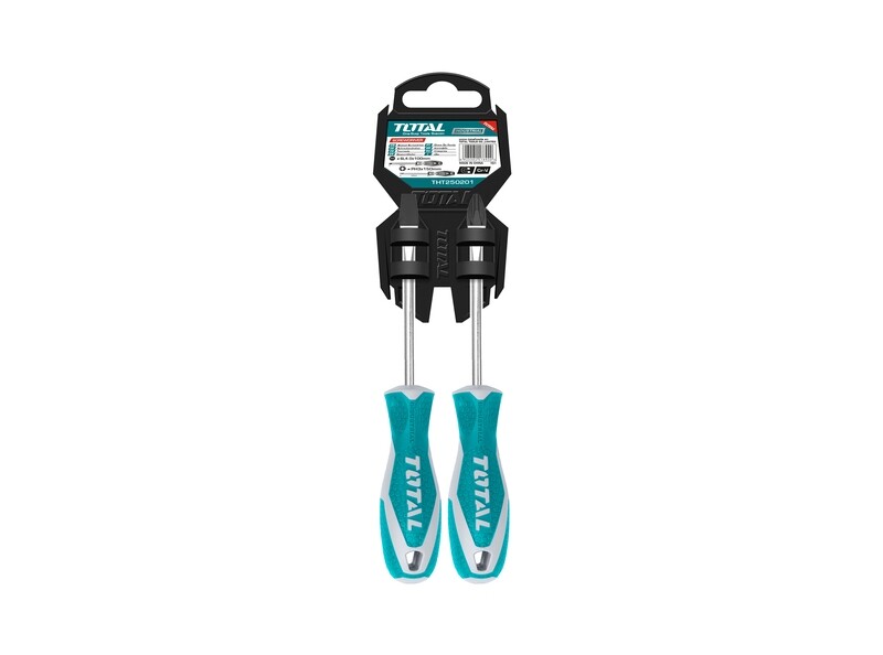 Total 2PCS Cr-V Screwdriver Set- THT250201
