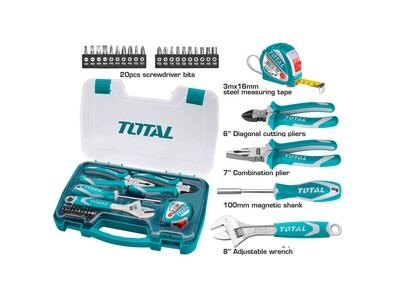 Total 25PCS Hand Tool Set- THKTHP90256