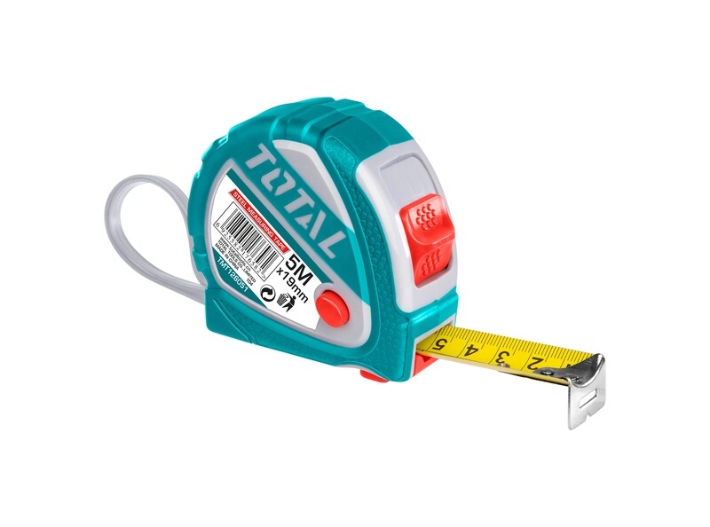 Total 5Mx19mm Steel Measuring Tape- TMT126051