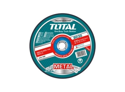 Total Abrasive Metal Cutting Disc 230mm X 3.0mm X 22.2mm- TAC2212301HA