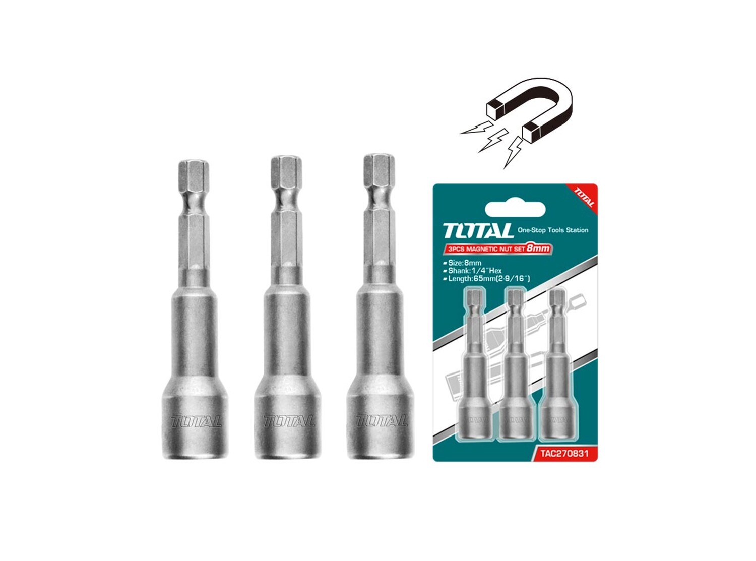 Total Magnetic Nut Set- TAC270831