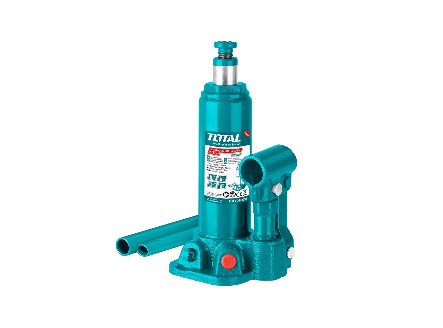 Total Hydraulic Bottle Jack 2 Ton - THT109022