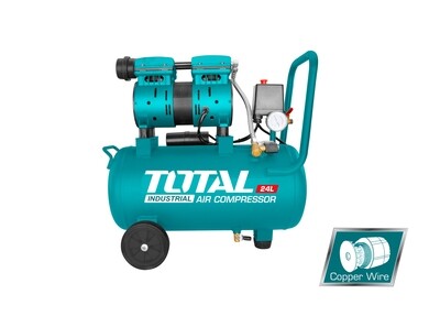 Total 24 Ltr Air Compressor, 600W,0.8HP, Copper Wire Motor- TCS1075248