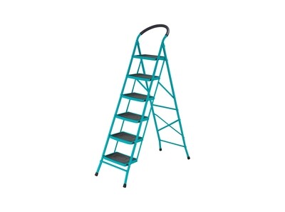 Total 6 Step Steel Ladder- THLAD09061