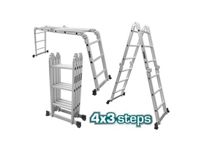 Total Multi Purpose Aluminium Ladder- THLAD04431