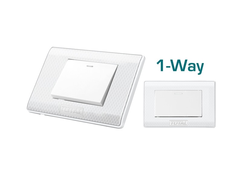 Total 1 Gang Electric 16A 1 Way Switch- THESSH18111