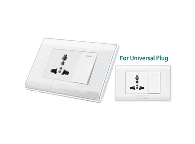 Total 1 Gang 16A Electric Universal Socket- THESST181111