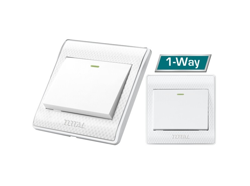 Total 1 Gang Electric 16A 1 Way Switch- THESSH01101