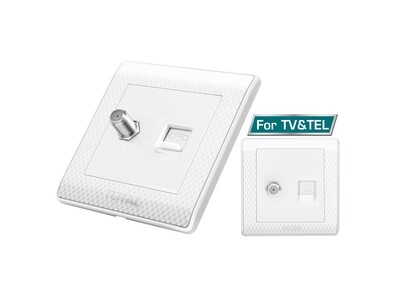 Total TV Socket And Telephone Socket- THESST502TT