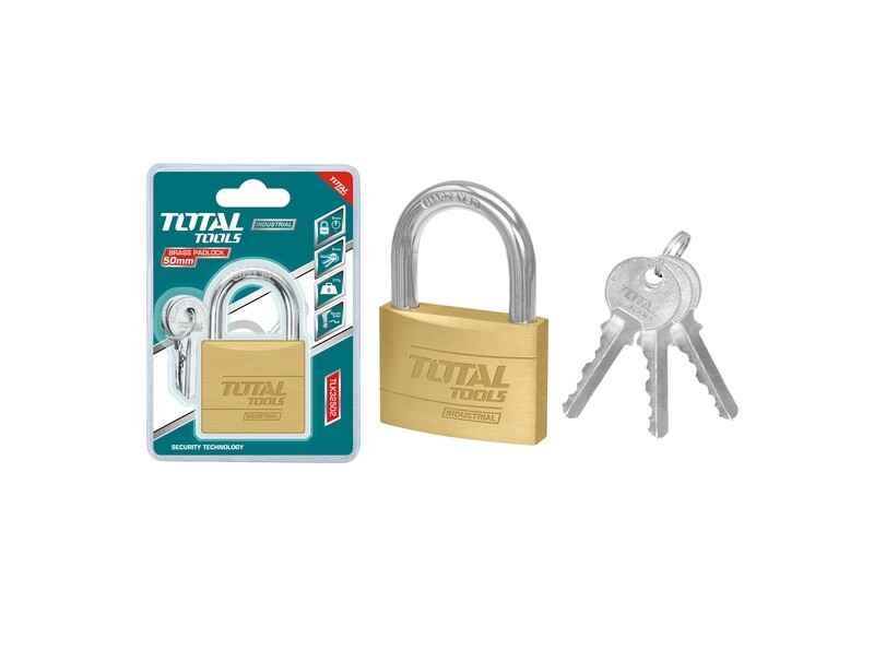 Total Heavyduty Brass Padlock 50mm - TLK32502