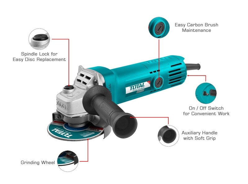 Total Angle Grinder 710W - TG1071008