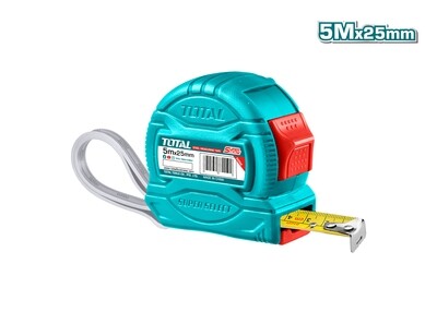 Total 5Mx25Mm Steel Measuring Tape- TMT34525