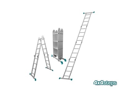 Total Multi Purpose Aluminium Ladder -THLAD04441